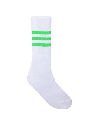 calza-corta-americana-mid-calf-fluo-verde-acido